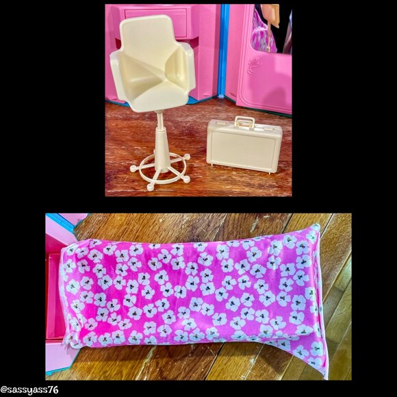 🆕VTG▪️1984 BARBIE Home & Office Foldable Playset W 12 Piece Furniture & Access - Picture 11 of 14